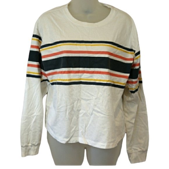 Wild Fable Boxy Long Sleeve Striped Tshirt LG - Picture 1 of 12